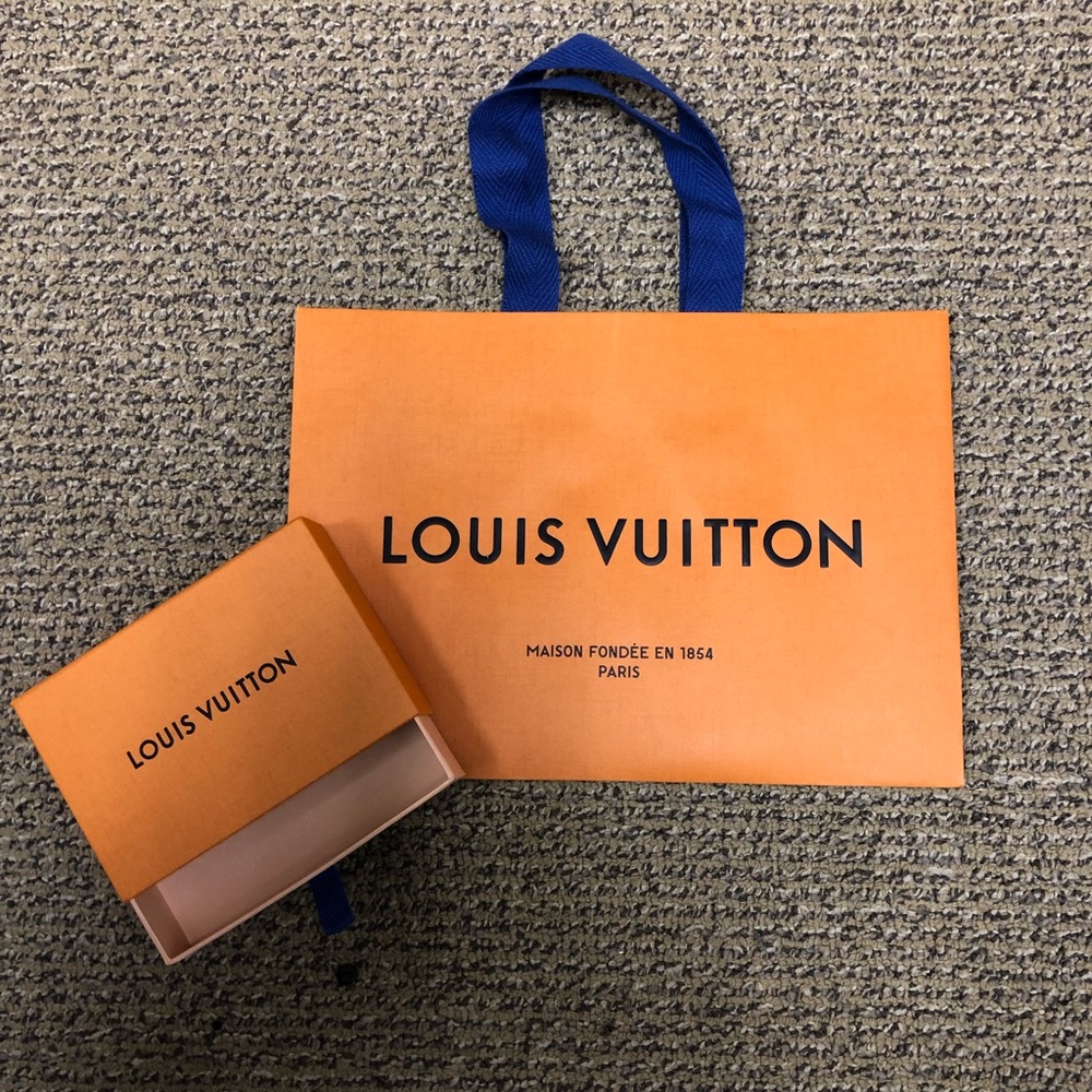 Louis Vuitton shopping bag and box